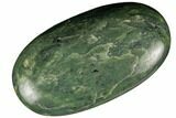 4" Polished Jade (Nephrite) Palm Stone - Afghanistan - #187913-1